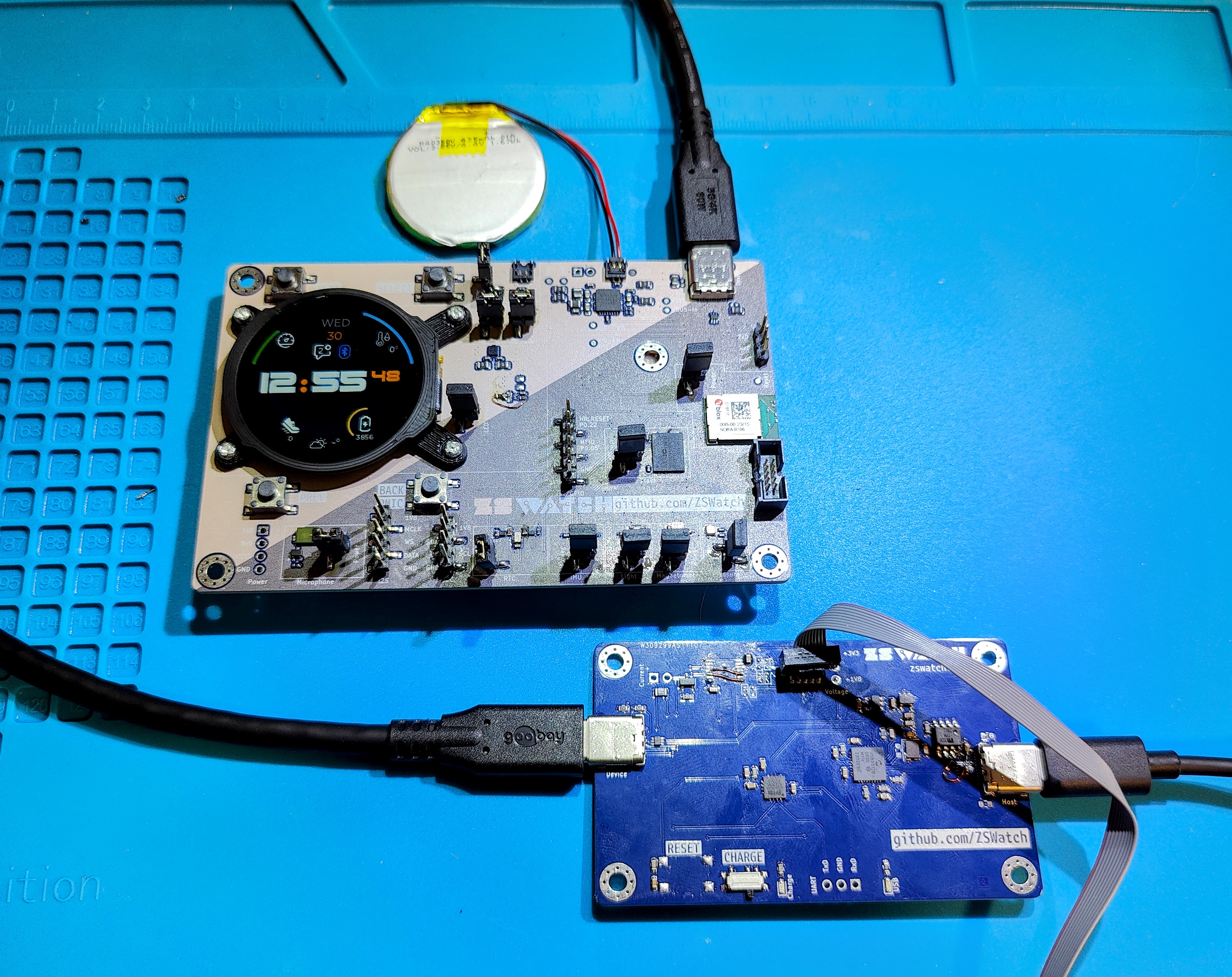 ZSWatch USB-C Dock prototype